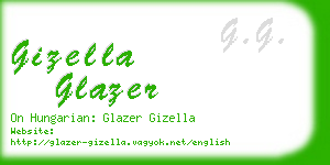 gizella glazer business card